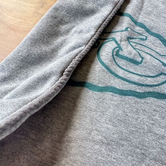 Pottery Barn Teen Heather Gray Fleece 18x18 Kansas City Chiefs Pillow Cover NWOT - Picture 6 of 6